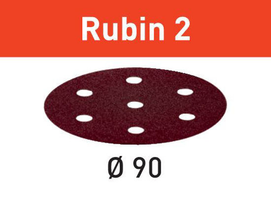 Picture of Abrasive sheet Rubin 2 STF D90/6 P120 RU2/50